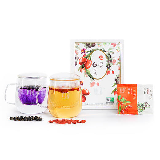 安利植小颜红枸杞与黑枸杞代用茶/特优级/全程有机/强大科研/健康放心/颗粒大营养更丰富/ 商品图2