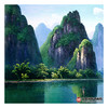 郑一坡《漓江山水》72×180cm 油画横幅作品 办公室/客厅挂画 商品缩略图3