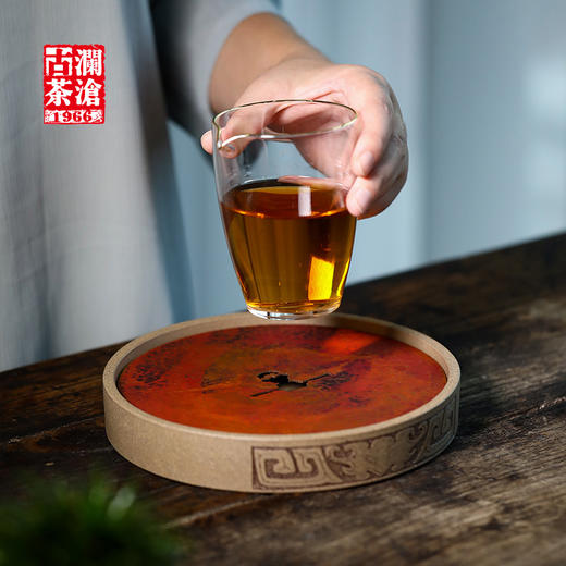 一生所爱铜片盘（紫泥紫砂干泡盘） 商品图2