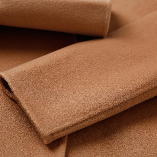 EITIE爱特爱女装冬季新款侧边开叉气质飘逸珍珠长款毛呢大衣5614310 商品图2