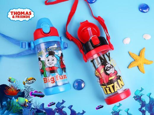 【托马斯】*儿童水杯双盖学生吸管杯男女宝宝直饮杯便携外出夏季水杯子 商品图0