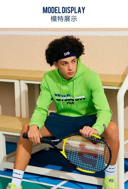 【新品】7楼斐乐 FILA WILSON斐乐男子连帽卫衣2020秋季新款运动时尚联名卫衣【待调整】 商品图3
