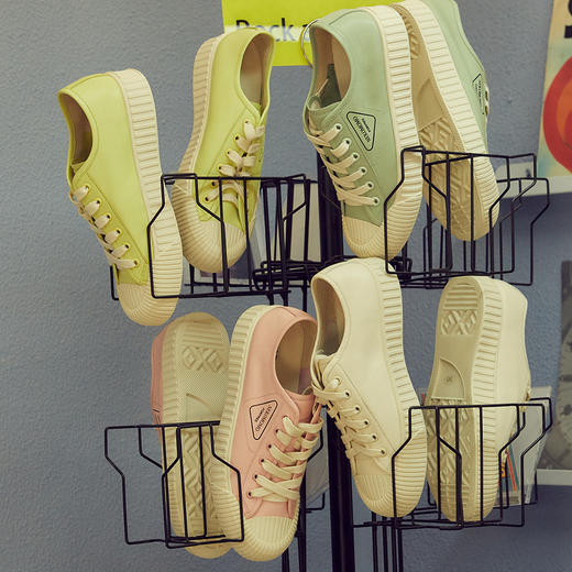 nekomomo2020年春季新款贝壳头马卡龙休闲百搭复古港味网红潮鞋 商品图1