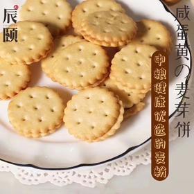 麦芽饼干咸蛋黄夹心8袋108g现做网红日式小圆点零食包邮
