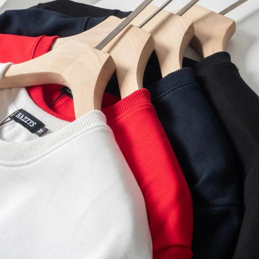 干净，巨好看！Haz*ys/哈J斯秋季新款男士休闲上衣韩版时尚休闲圆领套头卫衣潮流男装长袖衫 商品图5