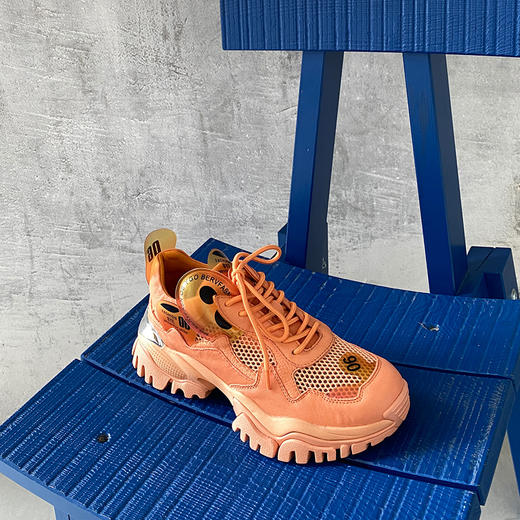 nekomomo2020年新款真皮网面ins潮厚底内增高运动老爹鞋米奇款 商品图3