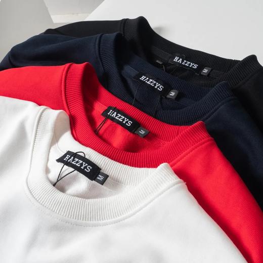 干净，巨好看！Haz*ys/哈J斯秋季新款男士休闲上衣韩版时尚休闲圆领套头卫衣潮流男装长袖衫 商品图6