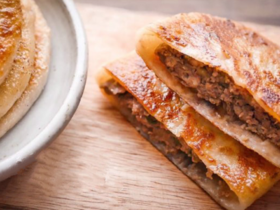 这个饼薄皮大馅，好吃停不下来！ 