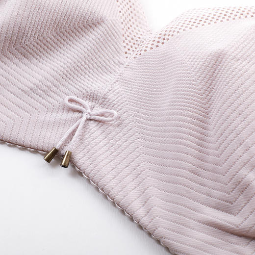 雅黛丽女士内衣性感蕾丝杯面侧收副乳文胸舒适无钢圈蜂巢薄杯胸罩DYW06201 商品图2