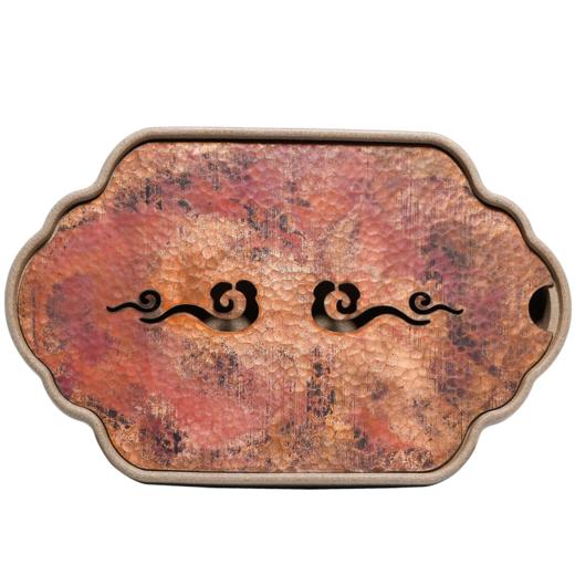 祥云铜片盘（段泥紫砂干泡盘） 商品图4