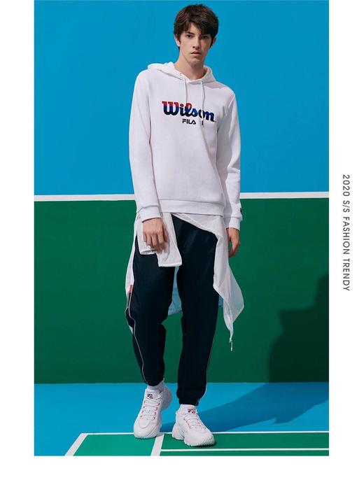 【新品】7楼斐乐 FILA WILSON斐乐男子连帽卫衣2020秋季新款运动时尚联名卫衣【待调整】 商品图0