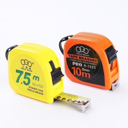 榕申钢卷尺三圈卷尺钢卷尺3米5米7.5米10米高精度测量钢卷尺子木工尺米尺 商品图1