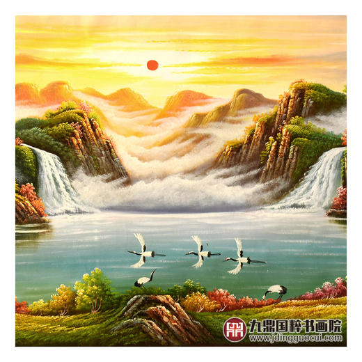 郑一坡《鸿运天成》70×180cm 油画横幅作品 办公室/客厅挂画 商品图4