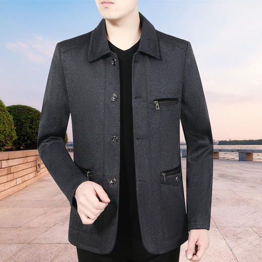 秋男装 外套冬季 加绒夹克衫 宽松加棉上衣 商品图4