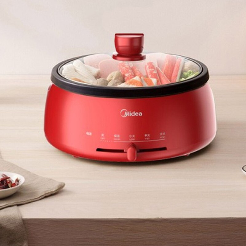 美的（Midea）电火锅电炒锅电蒸锅多功能锅电热锅DH2851