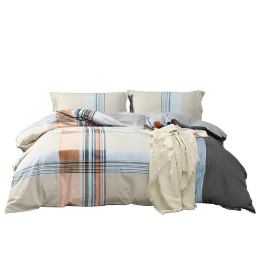 水星家纺  DH全棉印花四件套  奈罗 1.5M(5英尺)床 商品图1