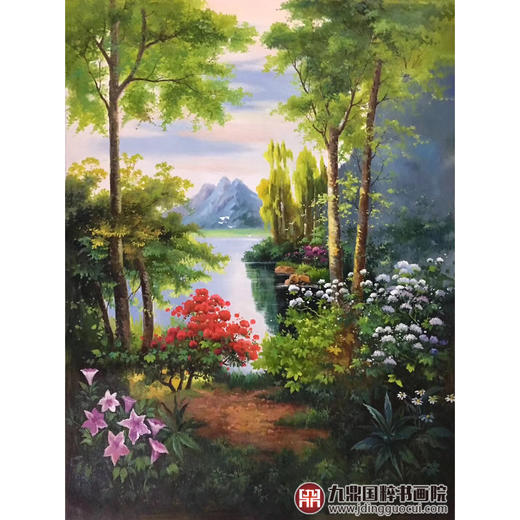 郑一坡《山花烂漫》75×100cm 油画竖幅作品 餐厅/卧室挂画 商品图1