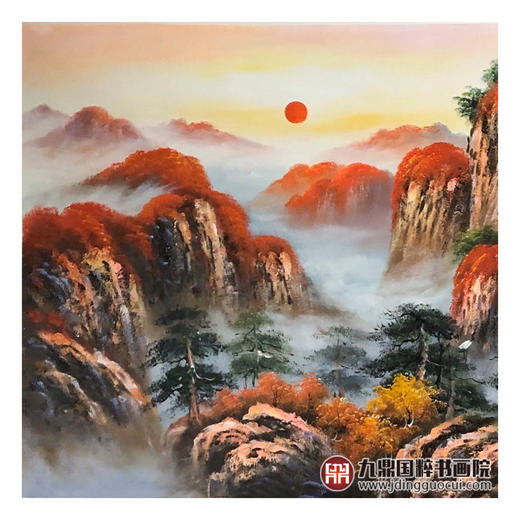 郑一坡《鸿运当头》70×180cm 油画横幅作品 办公室/客厅挂画 商品图3