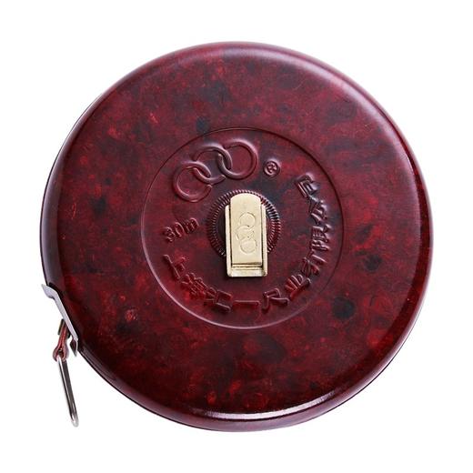 三圈牌皮尺纤维软尺30米50米100米建筑工程工地布卷尺 商品图3