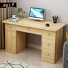 电脑台式桌家用卧室带凳子书桌学生写字桌现代实木办公桌经济型 商品缩略图1