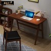 北欧实木书桌家用书房卧室中小学生写字桌台式电脑桌简约收纳书 商品缩略图0