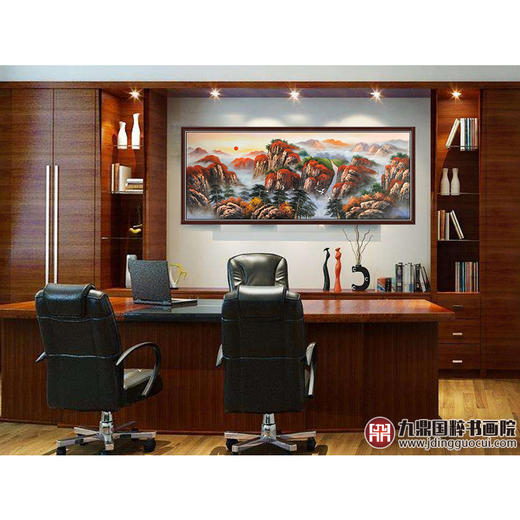 郑一坡《鸿运当头》70×180cm 油画横幅作品 办公室/客厅挂画 商品图2