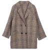 sandro carven19秋冬新款女格子双面羊绒大衣中长款羊毛呢子外套 商品缩略图4