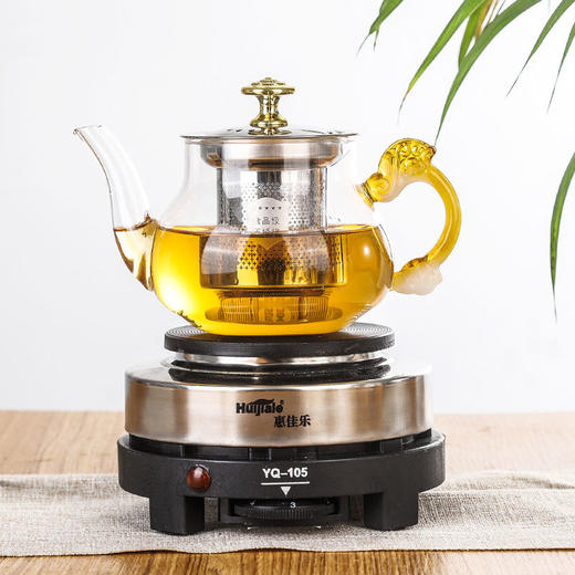 加热玻璃煮茶壶套装全套养生玻璃花茶壶煮茶炉茶具家用小型烧水壶 商品图0