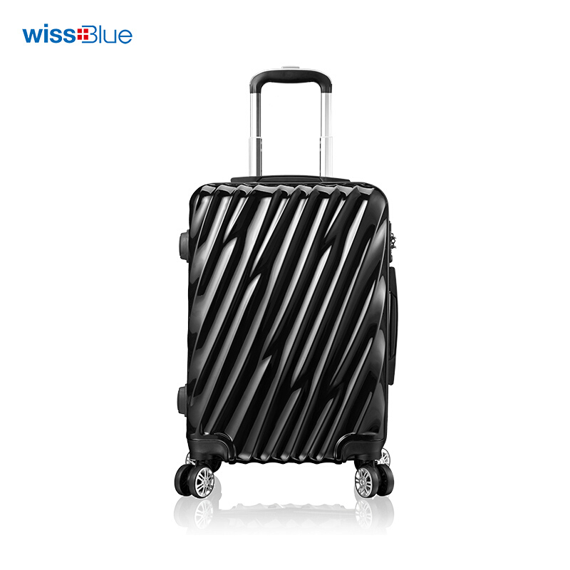 维仕蓝wissblue20寸拉杆箱登机箱D722502黑色