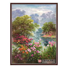 郑一坡《山花烂漫》75×100cm 油画竖幅作品 餐厅/卧室挂画