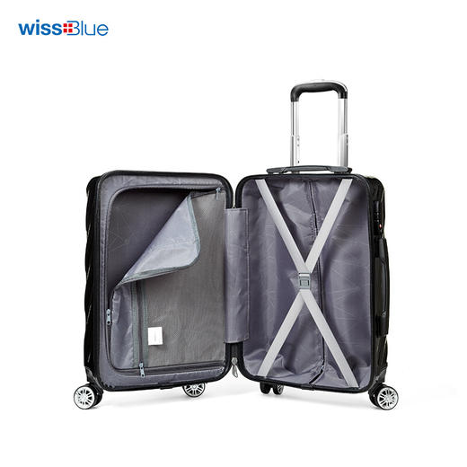 维仕蓝wissblue20寸拉杆箱登机箱D722502黑色 商品图4