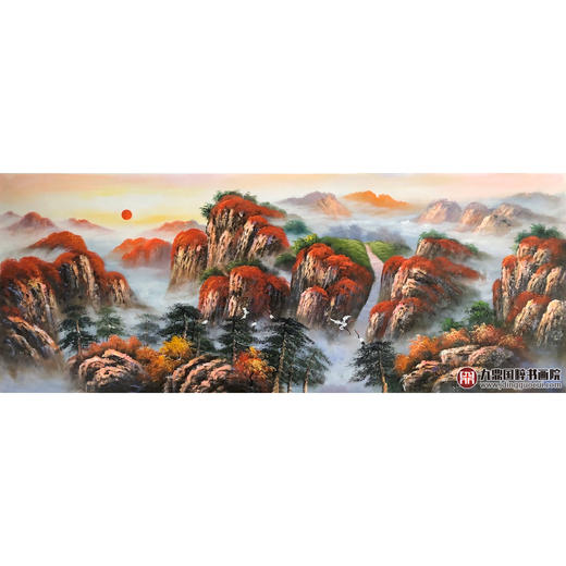 郑一坡《鸿运当头》70×180cm 油画横幅作品 办公室/客厅挂画 商品图1