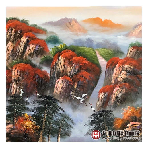 郑一坡《鸿运当头》70×180cm 油画横幅作品 办公室/客厅挂画 商品图4