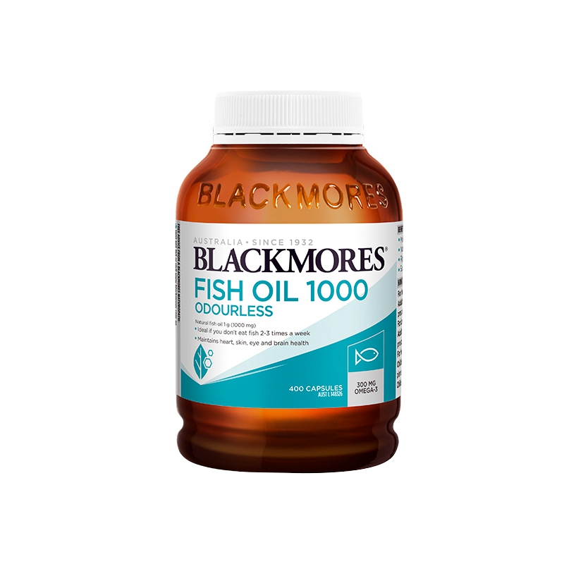 【血管清道夫】澳洲 BLACKMORES 澳佳宝无腥味小粒深海鱼油胶囊 400粒