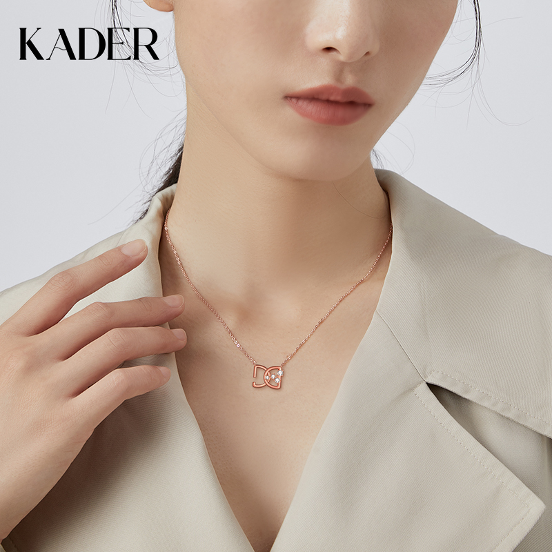 卡蒂罗项链女纯银小众设计感吊坠短款原创设计2020年新款生日礼物