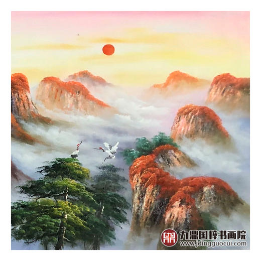 郑一坡《鸿运当头》70×180cm 油画横幅作品 办公室/客厅挂画 商品图4