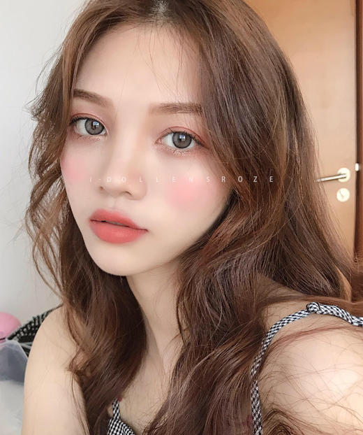 IDOL·半年抛  roze 黛蓝灰  14.0 轻混血又神秘的黛蓝色，冷欲高贵的混血感！ 韩产含硅0-800度<一副两片> 商品图3