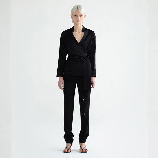 侧腰系带衬衫 商品图0