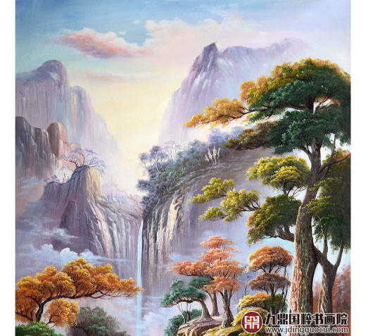 郑一坡《林间听泉》80×160cm 油画竖幅作品 餐厅/茶室/卧室挂画 商品图3