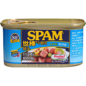 荷美尔 SPAM午餐肉q清淡味198g（中国产）【中】 