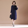 YCE-LM-1197妈妈装纯色大码中长款裙 商品缩略图3