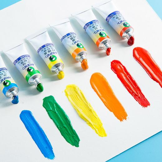 马利牌儿童水粉画颜料套装小学生初学者24色美术用品绘画工具批发 商品图1