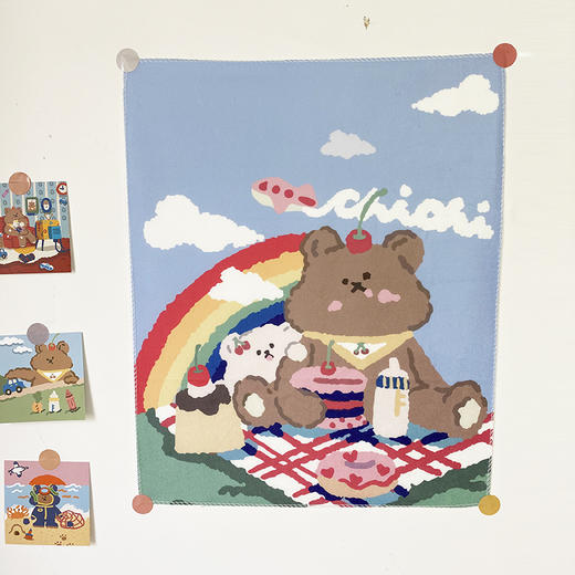 【ins网红少女心背景布】宿舍卧室桌面床头挂布房间家居饰品小物 商品图4