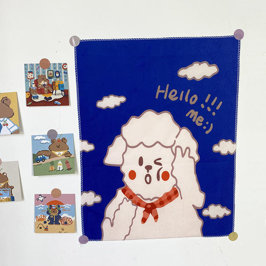 【ins网红少女心背景布】宿舍卧室桌面床头挂布房间家居饰品小物 商品图3