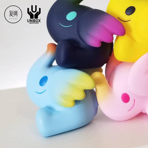 Unbox Elfie系列 蓝色小象 搪胶 限定 潮玩 摆件 商品图2