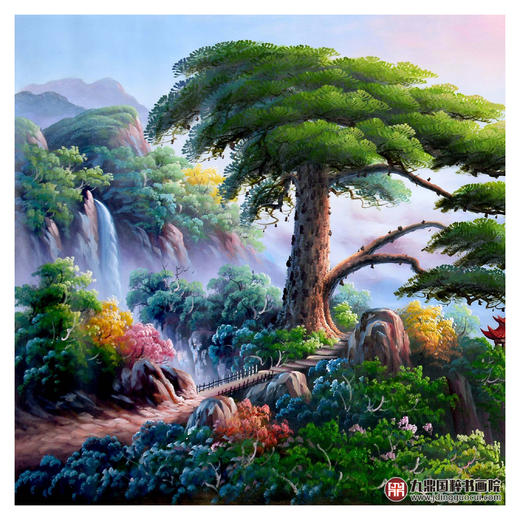 郑一坡《青松迎客》200×83cm 商品图3