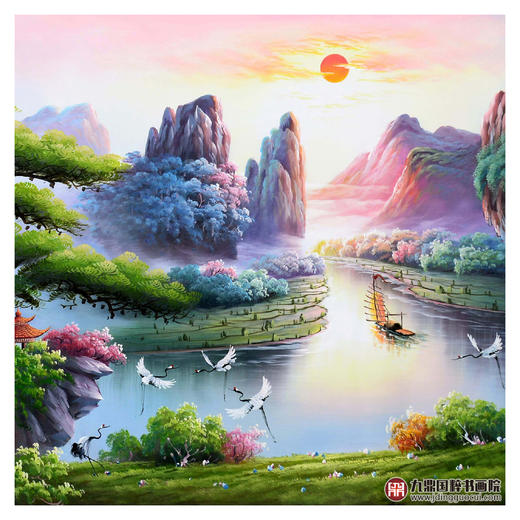 郑一坡《青松迎客》200×83cm 商品图4