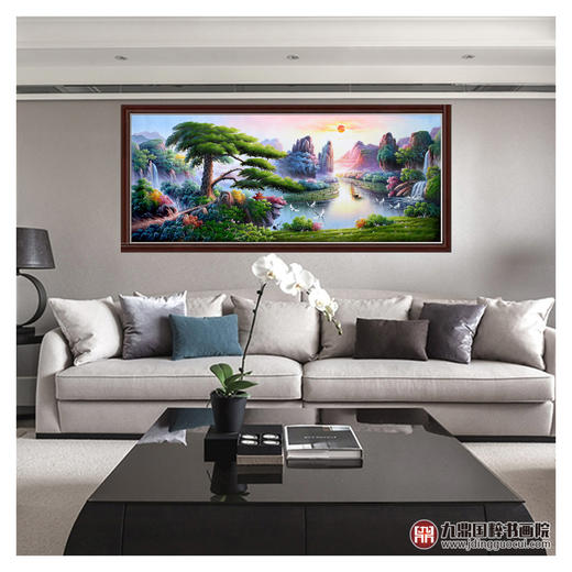 郑一坡《青松迎客》200×83cm 商品图2