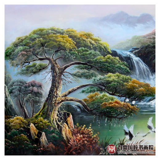 林峰极《山水油画》71×168cm 油画横幅作品 客厅/卧室挂画 商品图3