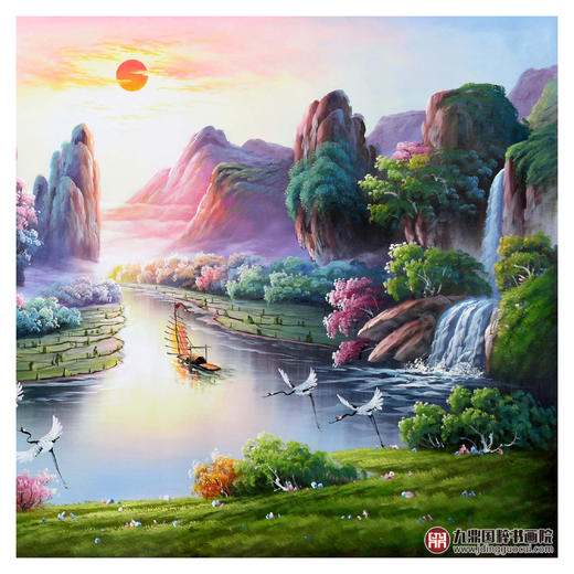 郑一坡《青松迎客》200×83cm 商品图5